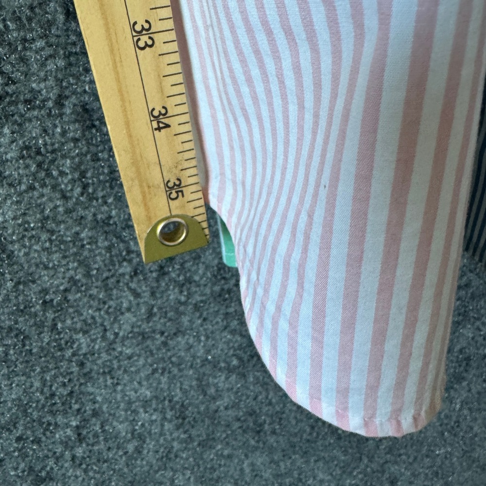 J. Crew Sleeveless Colorblock Shirt Dress in Pastel Blue, Pink & Yellow - Picture 7 of 9